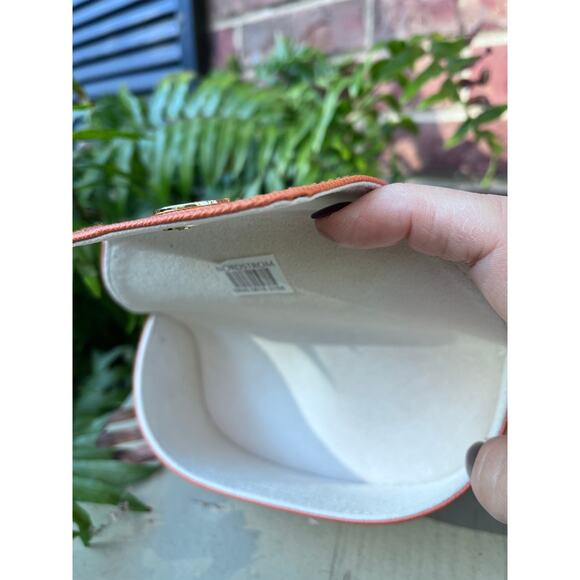TORY BURCH Orange Semi Hard Sunglass Case - Picture 3 of 5